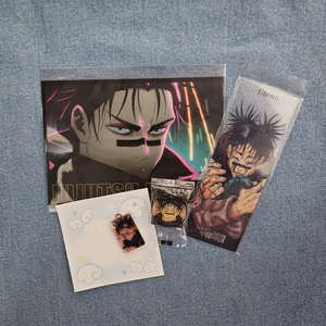 (일괄) 주술회전 쵸소우 아크릴 챰 핀뱃지 등