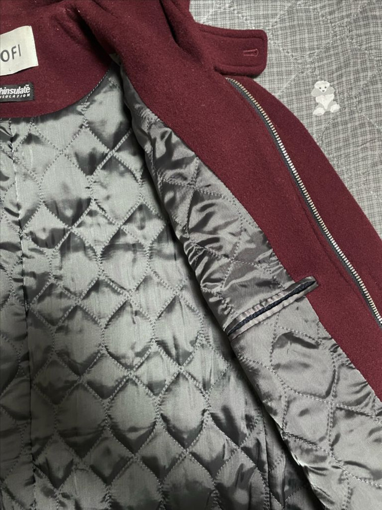 LOFI 로파이 더플코트 와인 버건디 L사이즈--2