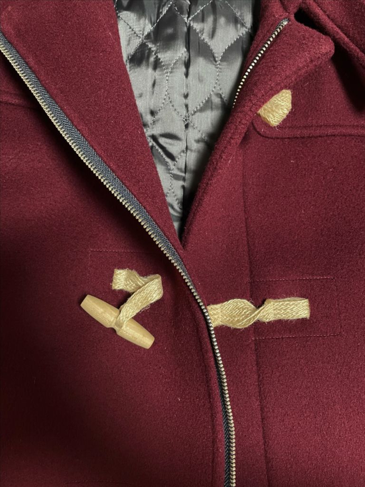 LOFI 로파이 더플코트 와인 버건디 L사이즈--3