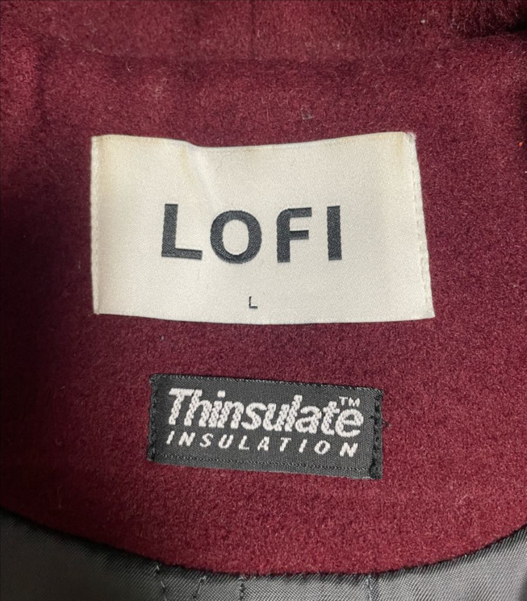 LOFI 로파이 더플코트 와인 버건디 L사이즈--4