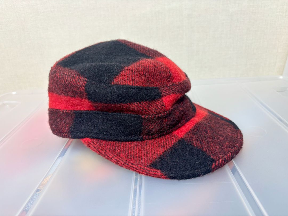 뉴욕햇 버팔로 체크 울 캡 햇 모자 미사용 미국산--1