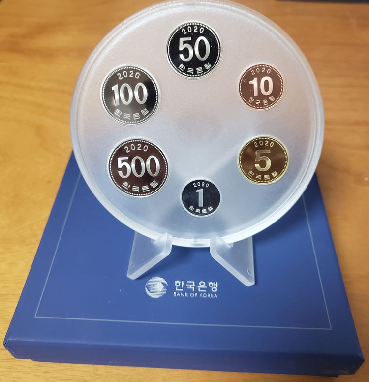 2020년프루프주화(한국은행70주년기념주화) 이미지