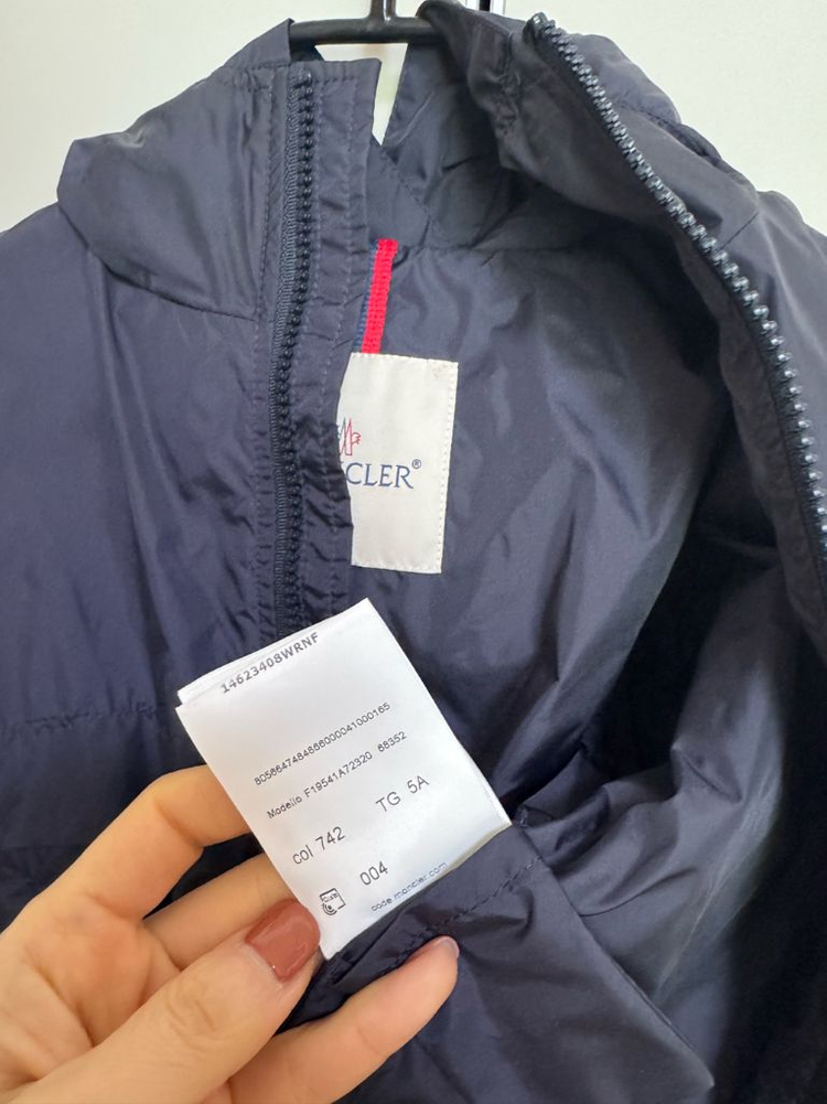 몽클레어 키즈 네이비 바람막이 5A--2