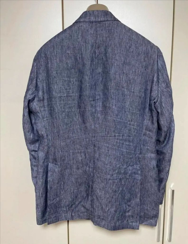 일레븐티 Eleventy 남성 100%마 원단 더블 자켓 46사이즈--3