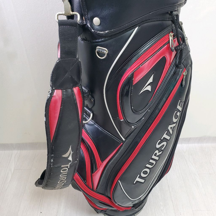 브리지스톤 투어스테이지 캐디백 블랙 골프백 골프가방 이미지