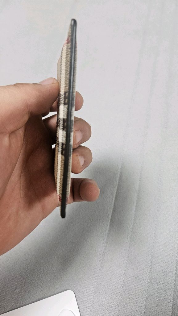 정품)버버리체크 패턴 카드지갑--5