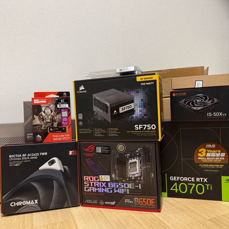 SFF (ITX) 데스크탑 (7600x 4070ti)--6