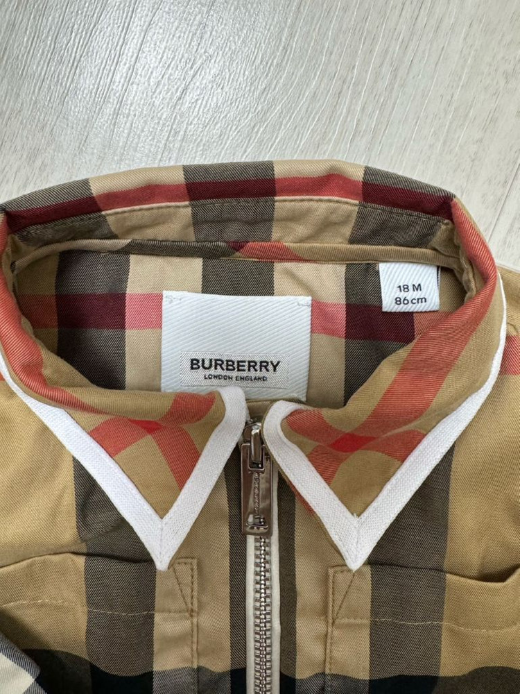 버버리 체크 원피스(18M)--3