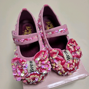 베이비브레스 핑크 스팽클 여아구두 160