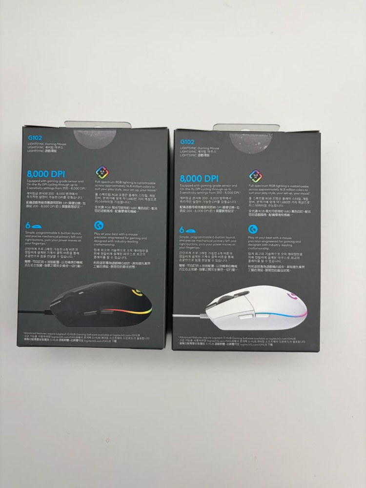 로지텍 G102 게이밍마우스 (미개봉 새상품)--1