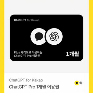ChatGPT Pro 챗지피티 프로 1개월 이용권