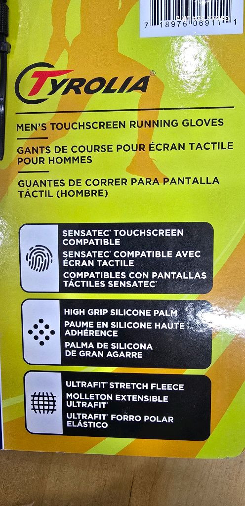 트롤리아 터치스크린 남성 장갑--2