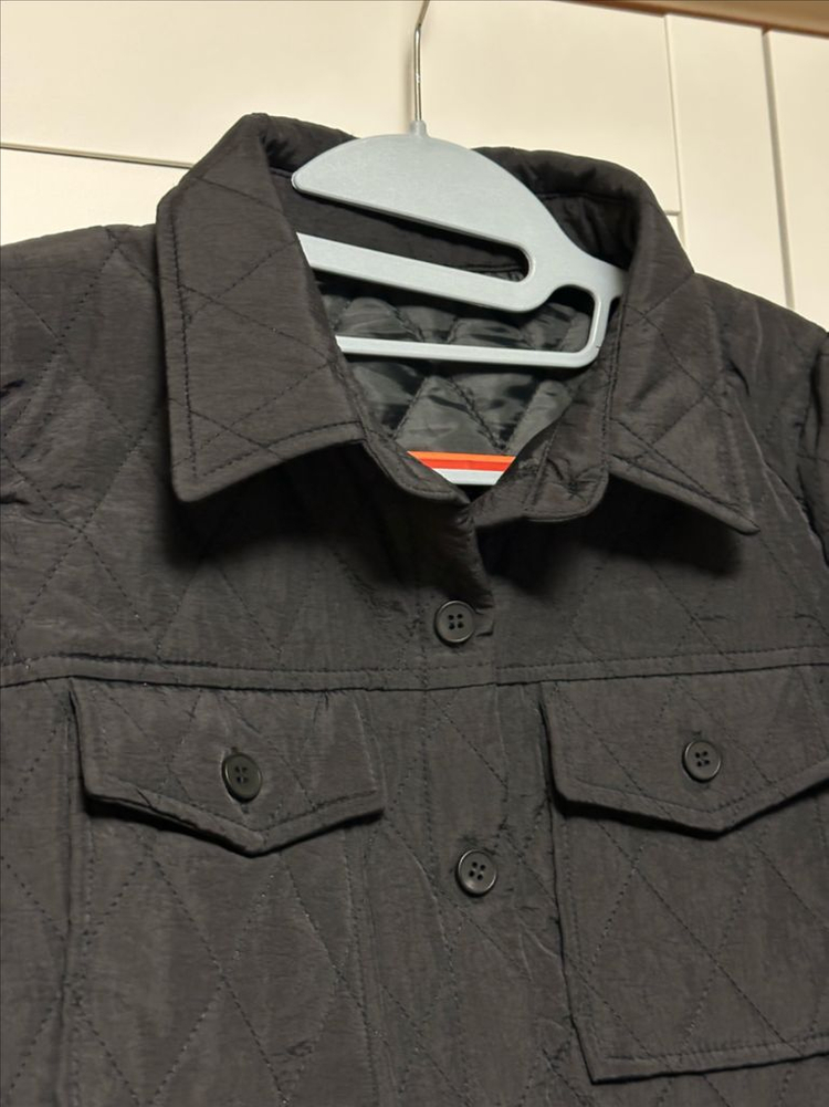 #새상품 : 누빔자켓 크롭 숏 스트링 블랙--3