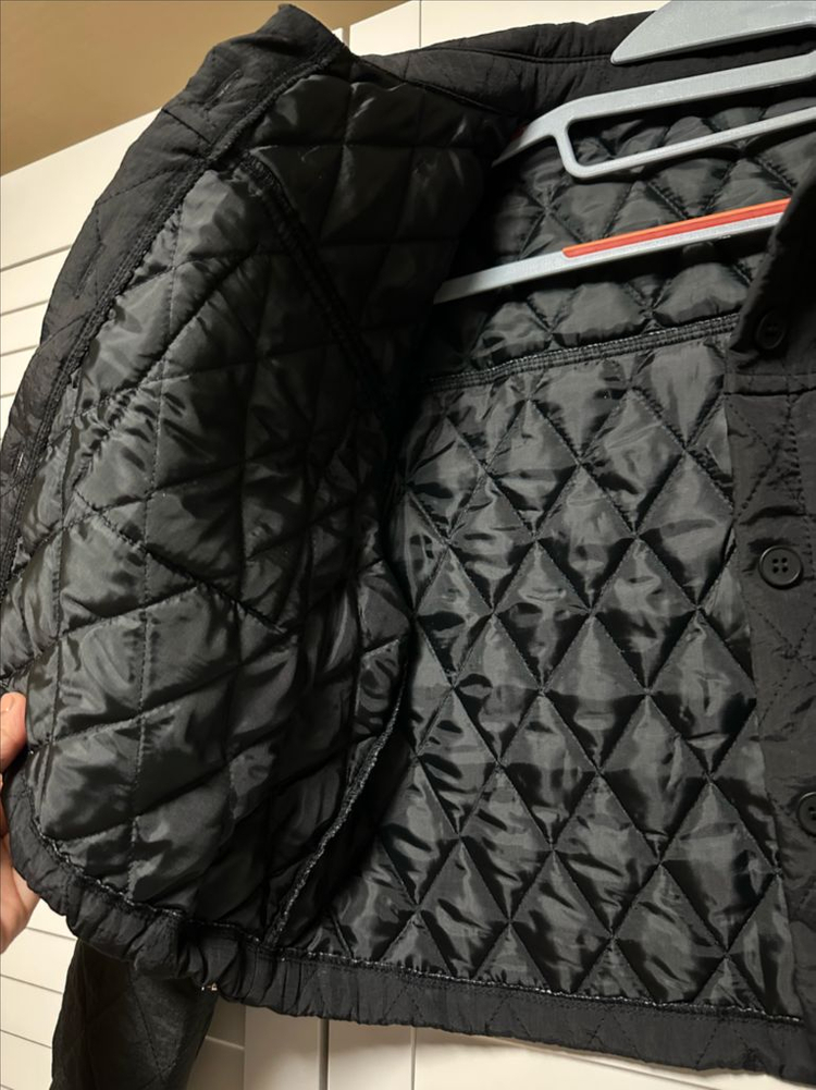 #새상품 : 누빔자켓 크롭 숏 스트링 블랙--5