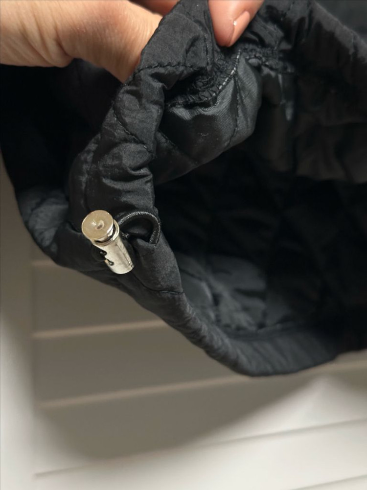 #새상품 : 누빔자켓 크롭 숏 스트링 블랙--8