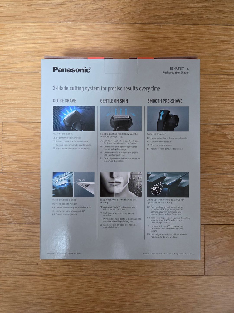 파나소닉 ES-RT37 면도기 미개봉--2