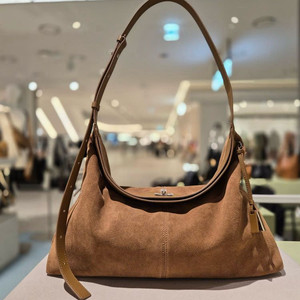 (무배)조이그라이슨 숄더백 스웨이드 천연 소가죽 가방(펭귄키링포함)