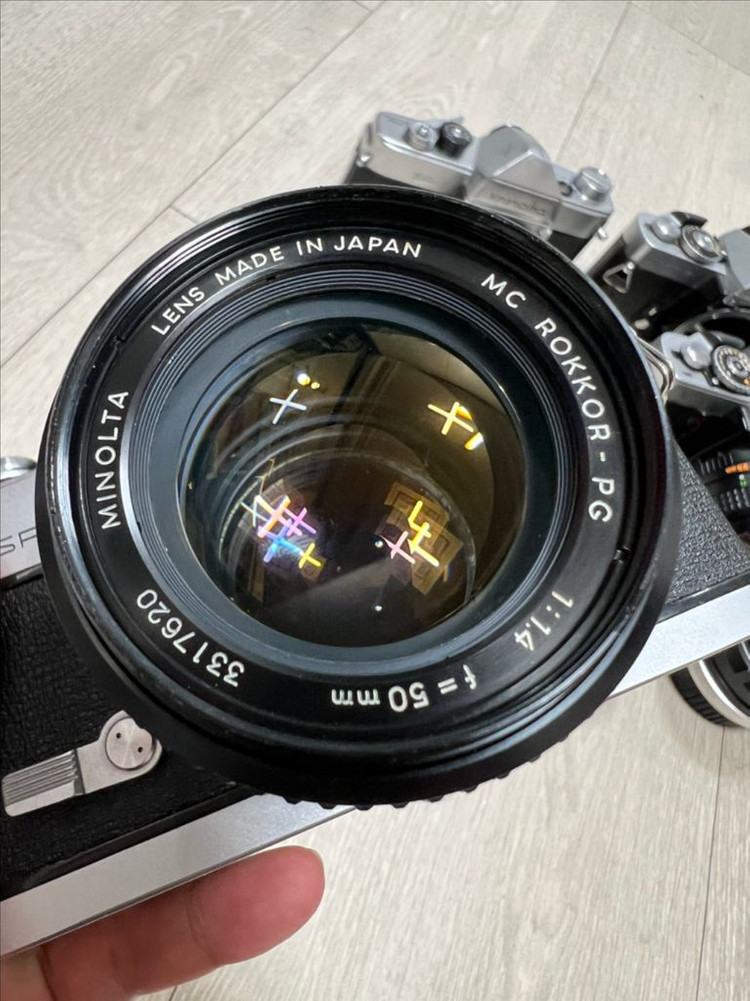 미놀타군단 필름카메라 4대 미놀타 렌즈 6개 이미지