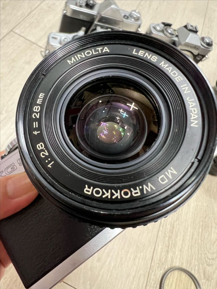 미놀타군단 필름카메라 4대 미놀타 렌즈 6개 이미지