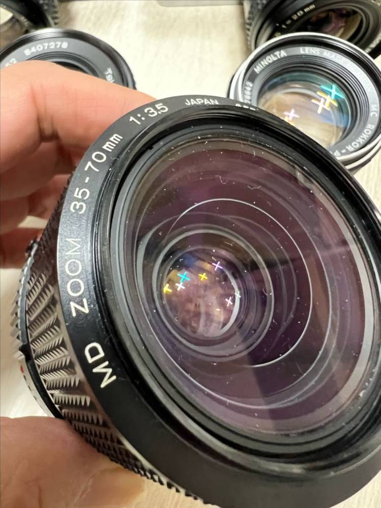 미놀타군단 필름카메라 4대 미놀타 렌즈 6개 이미지