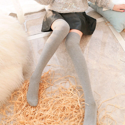 골지오버니삭스 여성니삭스 필라테스양말 허벅지양말 이미지