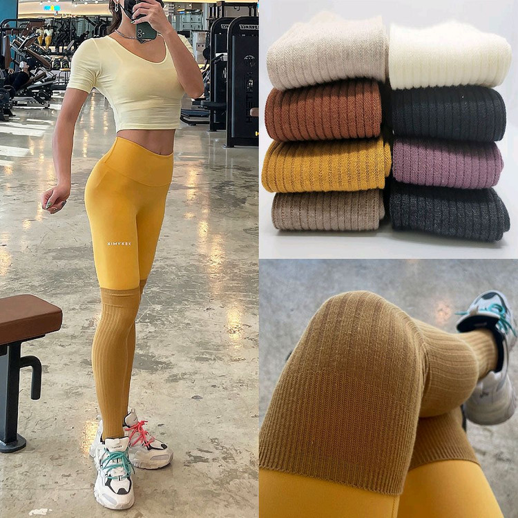 골지오버니삭스 여성니삭스 필라테스양말 허벅지양말 이미지