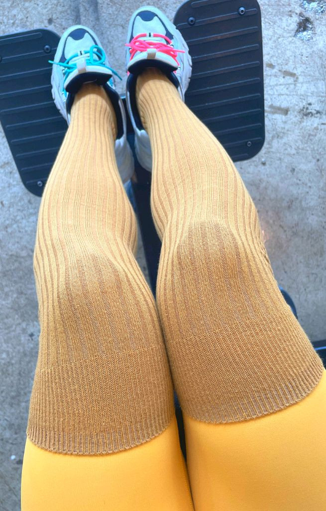 골지오버니삭스 여성니삭스 필라테스양말 허벅지양말 이미지