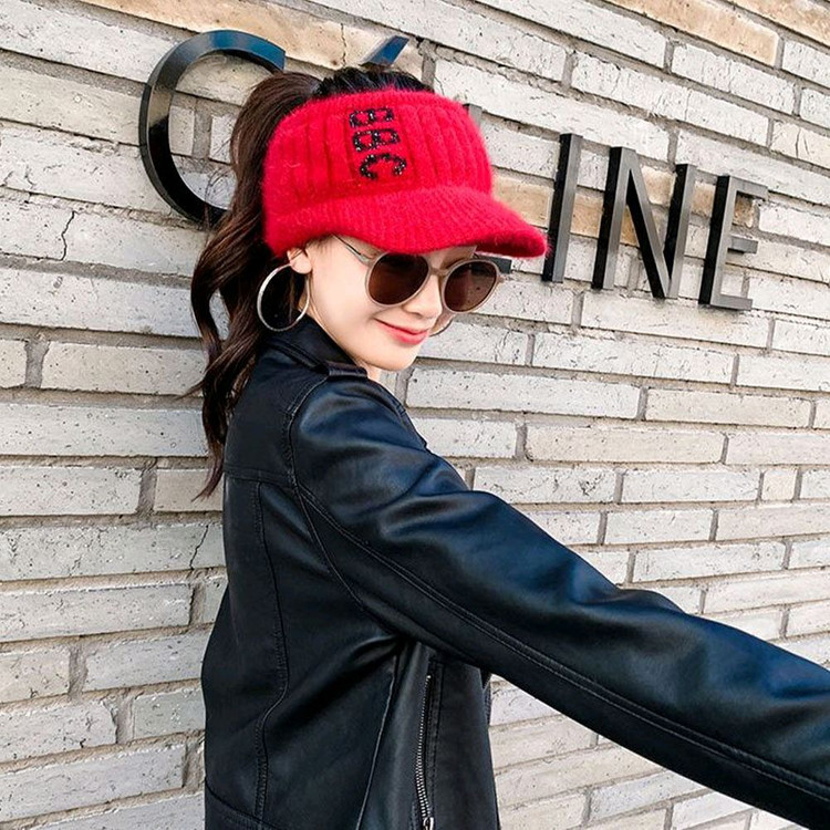 여성골프모자 여성겨울모자 패션모자 귀돌이모자--2