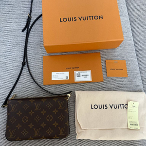 루이비통 더블 집 포쉐트 여자 파우치 겸용 크로스백 M69203