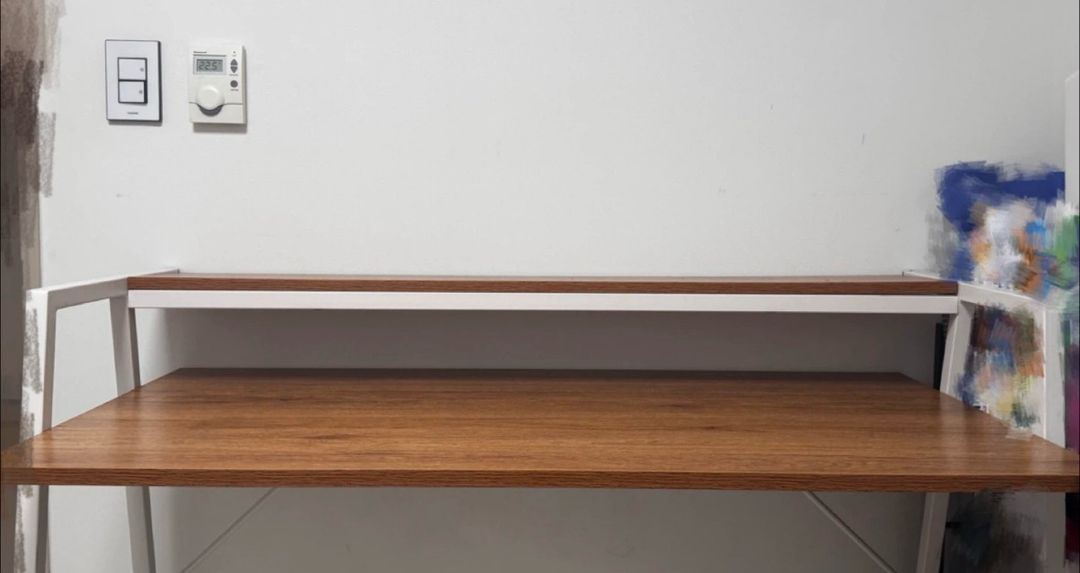 데스커 스타일 우드 책상 1200 이미지