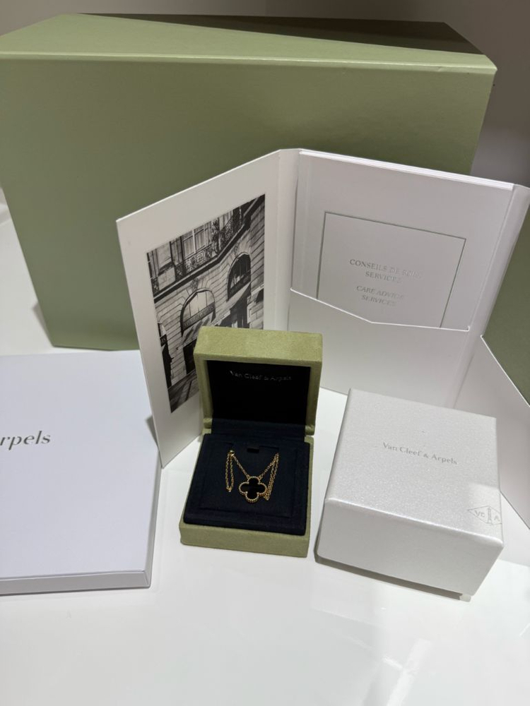 반클리프 아펠 빈티지 알함브라 오닉스 풀박스 풀세트--0