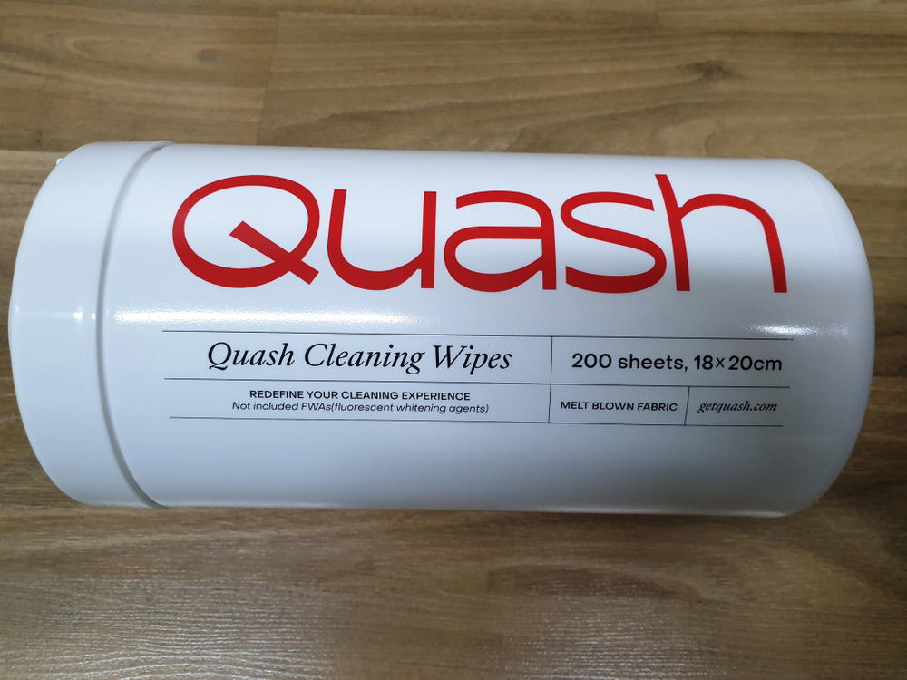 쿼시 올인원 청소 세정 롤티슈 200매 2통 선물세트 다용도 물티슈 기름때, 끈적임, 얼룩 제거--6
