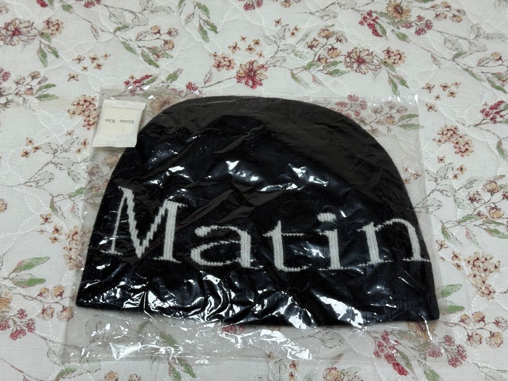 마뗑킴 비니 블랙 새상품--1