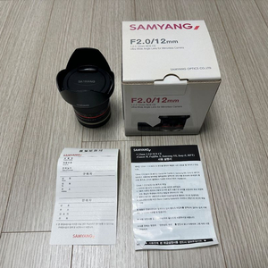 삼양 12mm F2 NCS CS 소니 E마운트 광각렌즈 판매합니다