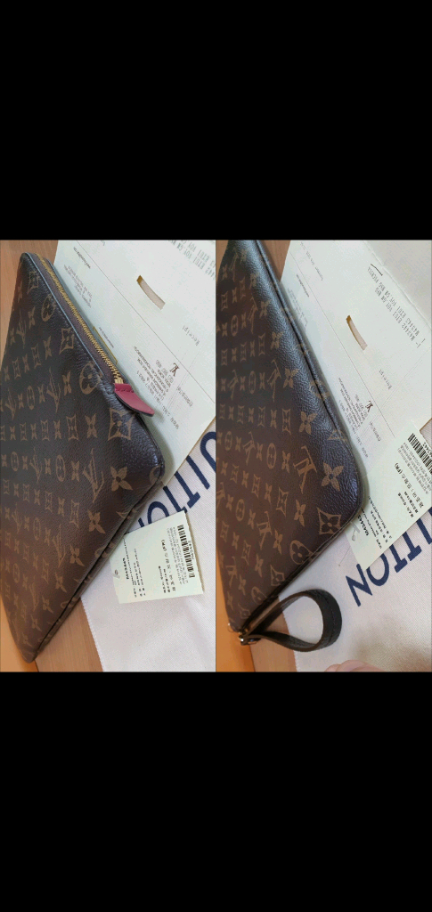 루이비통 에튀보야주MM 푸시아 클러치백 정품S급(보증서O)구찌프라다디올고야드샤넬셀린느보테가생로랑버버리발렌시아가가방--7