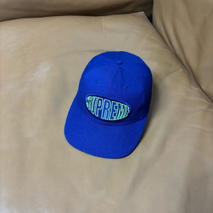 슈프림 6패널 볼캡 모자 오발 네이비