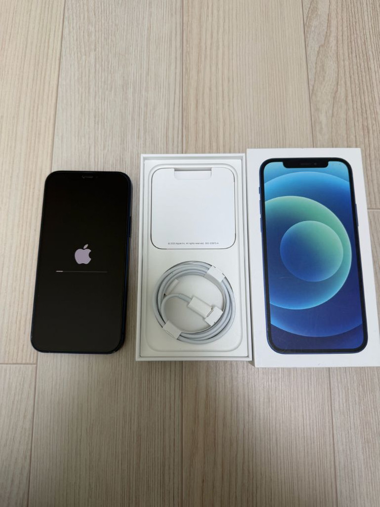 사용감 적은 아이폰 12 128기가 블루 풀박스--9