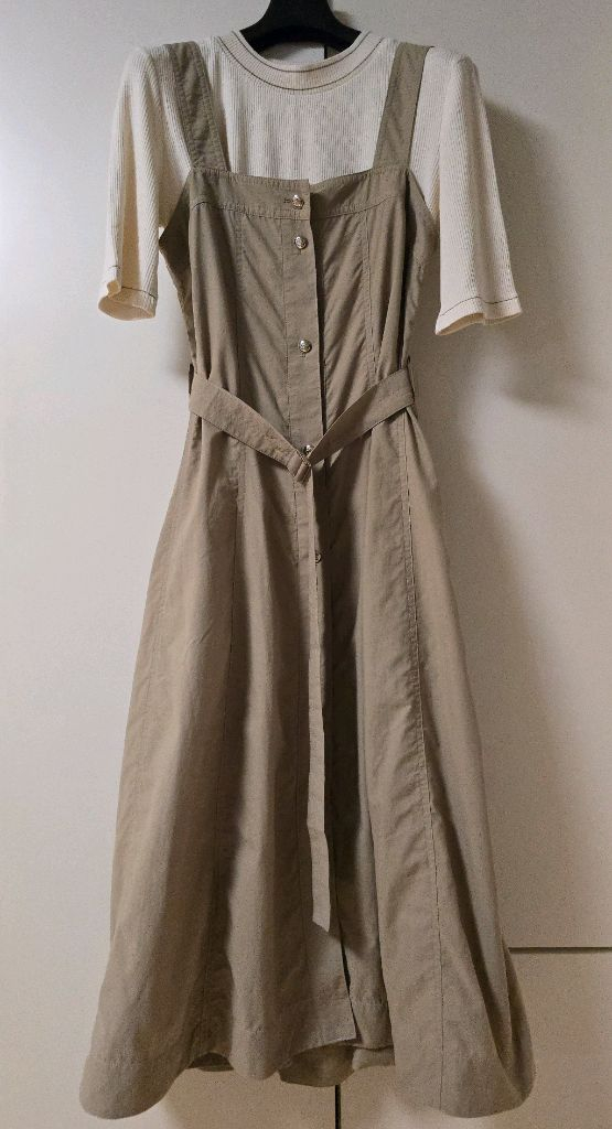 Sjsj 니트&슬리브리스 원피스--2