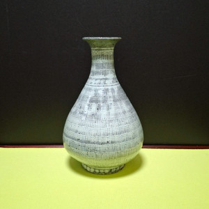 분청() 우점인화문병() 도자기