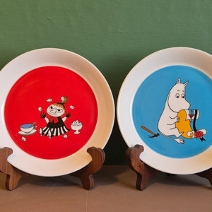 아라비아핀란드 무민시리즈.캐릭터 접시 2장 가격