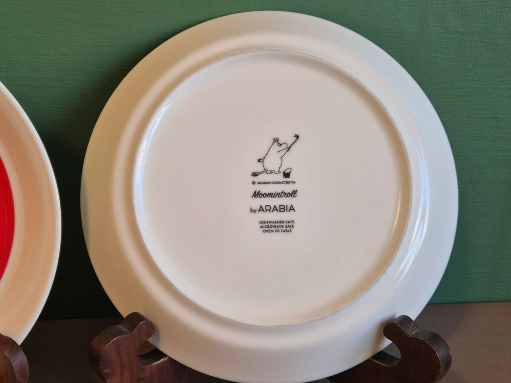 아라비아핀란드 무민시리즈.캐릭터 접시 2장 가격--4