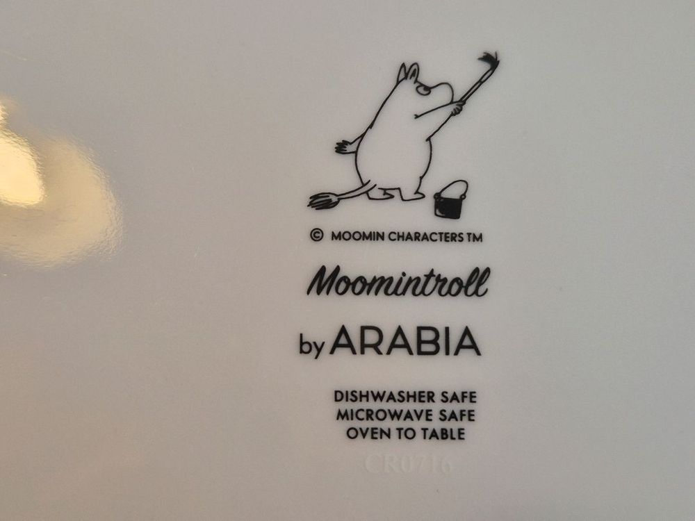 아라비아핀란드 무민시리즈.캐릭터 접시 2장 가격--5