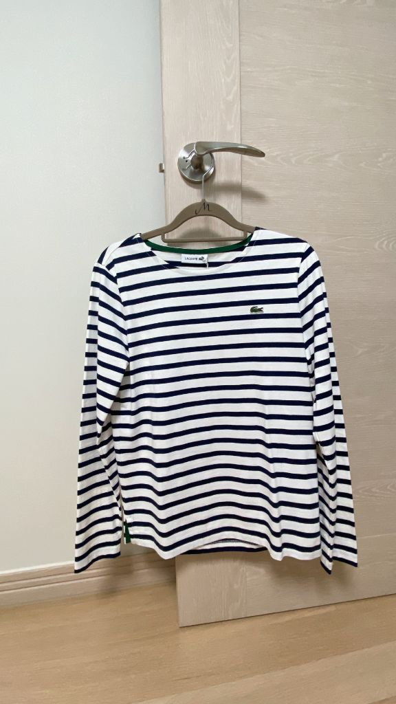 라코스테 스트라이프티셔츠 택도 안 뗀 새상품--4