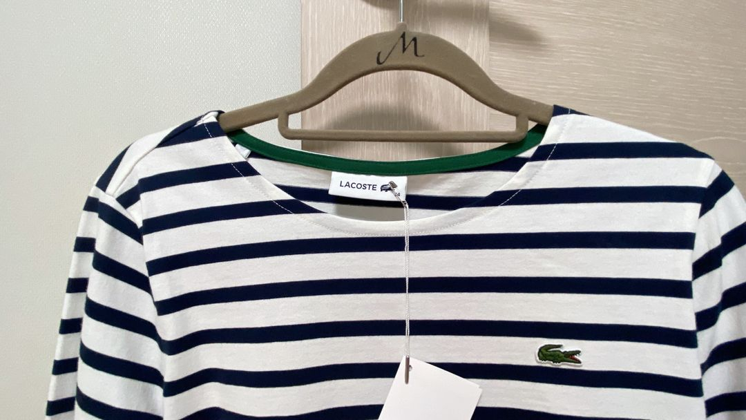 라코스테 스트라이프티셔츠 택도 안 뗀 새상품--5