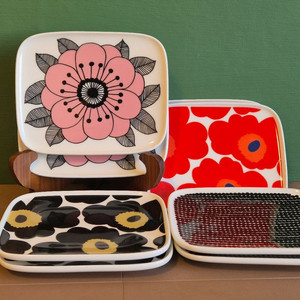 핀란드 마리메코 사각 접시.개당가.