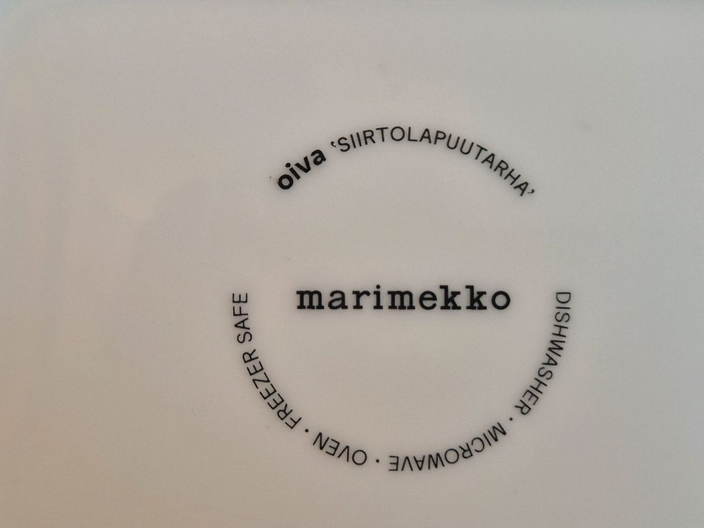 핀란드 마리메코 사각 접시.개당가.--6