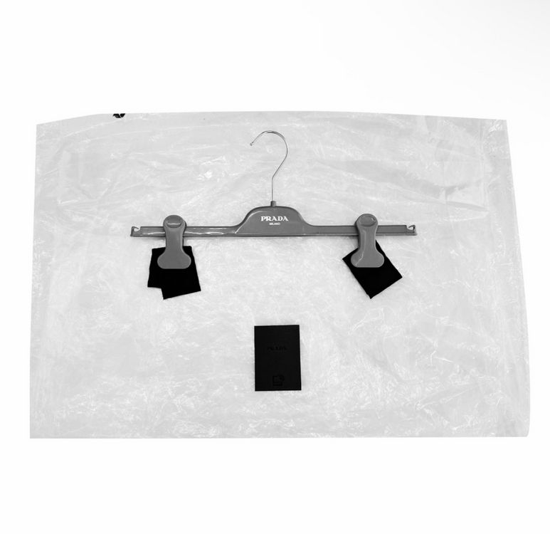 [40] 프라다 여성 빅 삼각로고 리나일론 미니 스커트 치마 블랙--9