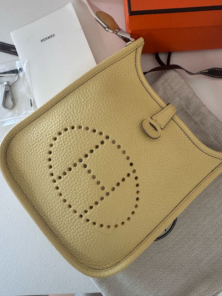 에르메스 미니 에블린 갤러리아 구입 정품 존 푸셩 컬러 싸게 팔아요 이미지