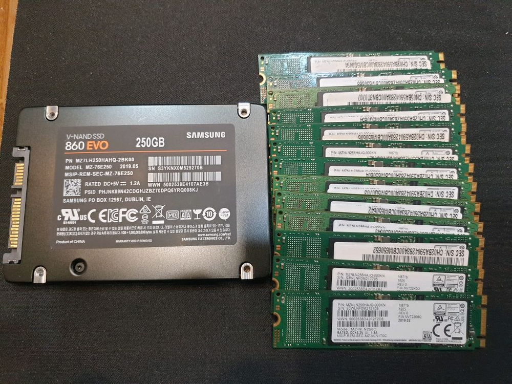 삼성 SSD PM871b (256GB 기가)/ M.2 SATA--1