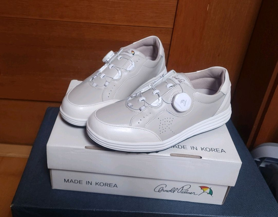 아놀드파마 250 천연가죽 골프화 새상품 구두 운동화--1